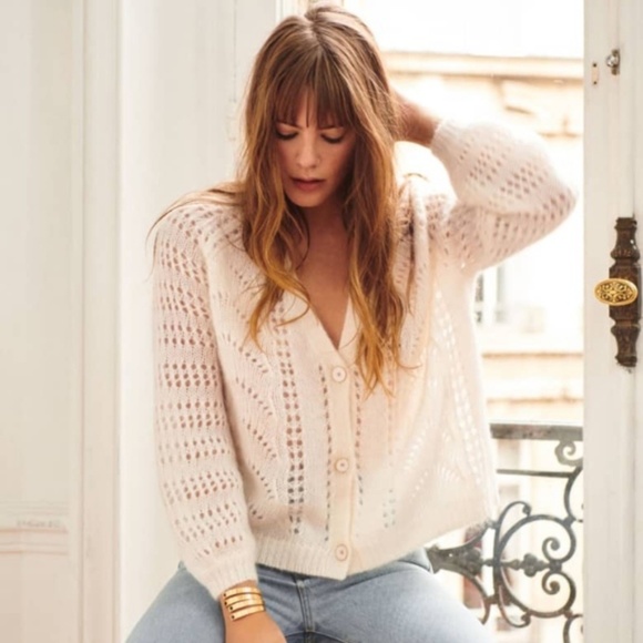 Vintage Sweaters - Beautiful White Vintage Sweater